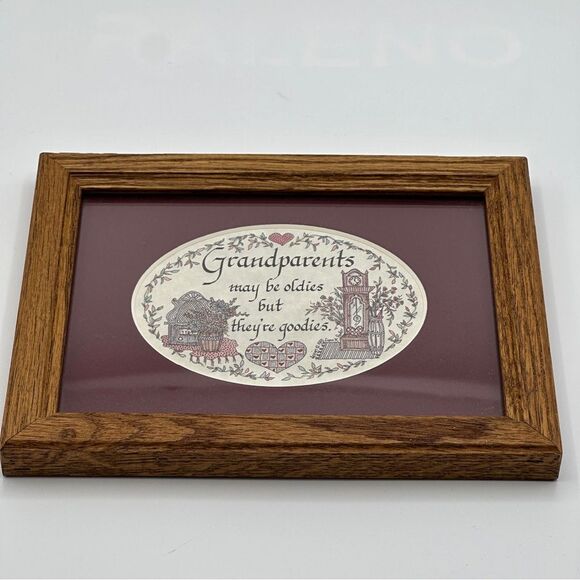 Creative Calligraphy Grandparents Print Wooden Frame - Picture 2 of 7